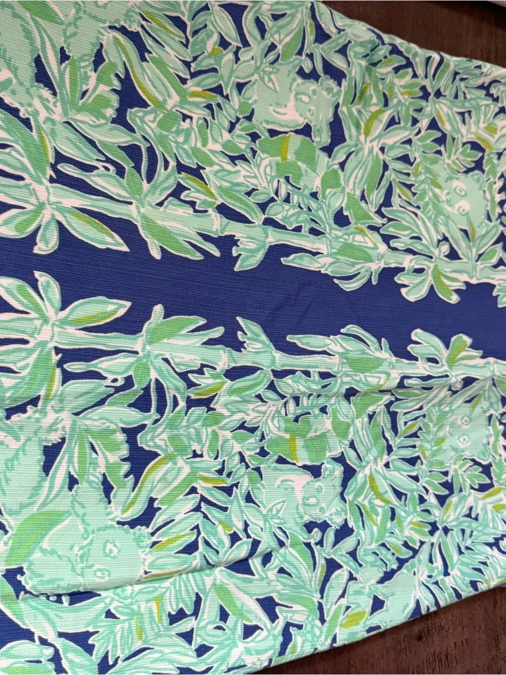 Lilly Pulitzer Blue, Green & Aqua Pandas and Bamboo Leaf-Print Dress